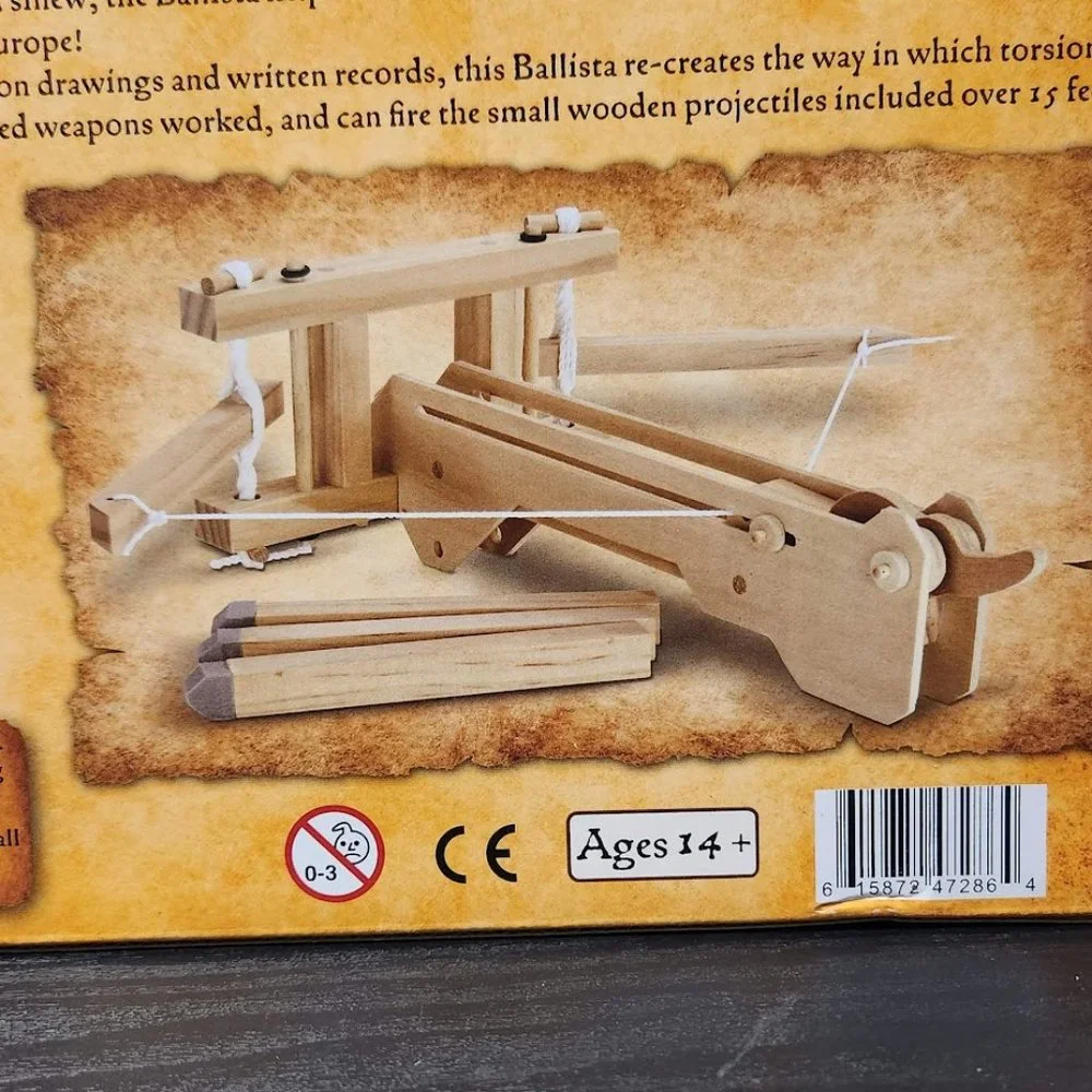 NEW Roman Ballista Model Kit History Pathfinders Wood Launcher Dart craft Kit